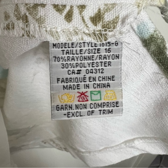 VTG vanity fair / floral button short sleeve shirt - Picture 4 of 10